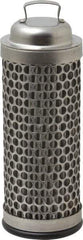 Flow Ezy Filters - 74 Micron, 1.6" Outside Diam, 4-1/2" Long, Stainless Steel Wire Cloth Media, Filter Element - 1.1" Inside Diam, Stainless Steel - A1 Tooling