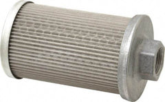 Flow Ezy Filters - 60 Mesh, 38 LPM, 10 GPM, 3.3" Diam, Female Suction Strainer without Bypass - 3/4 Port NPT, 5.8" Long - A1 Tooling