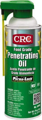 CRC - 16 oz Aerosol Nondrying Film Penetrant - Clear, 32°F to 300°F, Food Grade - A1 Tooling