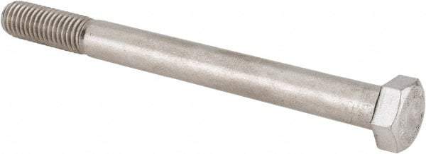 Value Collection - 1/2-13 UNC, 5-1/2" Length Under Head Hex Head Cap Screw - Partially Threaded, Grade 316 Stainless Steel, Uncoated, 3/4" Hex - A1 Tooling