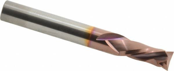 Onsrud - 3/8" Cutting Diam x 7/8" Length of Cut, 2 Flute, Compression Spiral Router Bit - Marathon Coated, Right Hand Cut, Solid Carbide, 3" OAL x 3/8" Shank Diam, Double Edge, 30° Helix Angle - A1 Tooling