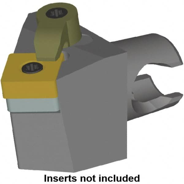 Kennametal - Right Hand Cut, Size KM25, SN.. Insert Compatiblity, Modular Turning & Profiling Cutting Unit Head - 7.35mm Ctr to Cutting Edge, 30mm Head Length, Series KM Mini - A1 Tooling