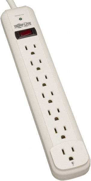 Tripp-Lite - 7 Outlets, 120 VAC15 Amps, 6' Cord, Power Outlet Strip - Floor, Keyhole Mount, 5-15 NEMA Configuration, 11.69" Strip - A1 Tooling