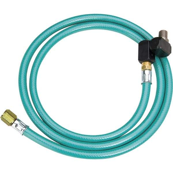 Dynabrade - 8mm ID x 12.7mm OD 5' Long Hose - Male/Male Ends, 90 Working psi, 1/4" Fitting, Green - A1 Tooling