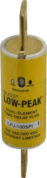 Cooper Bussmann - 300 VDC, 600 VAC, 100 Amp, Time Delay General Purpose Fuse - Bolt-on Mount, 4-5/8" OAL, 100 at DC, 300 at AC (RMS) kA Rating, 1-7/64" Diam - A1 Tooling