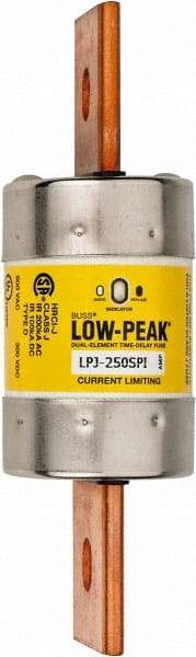 Cooper Bussmann - 300 VDC, 600 VAC, 250 Amp, Time Delay General Purpose Fuse - Bolt-on Mount, 7-1/8" OAL, 100 at DC, 300 at AC (RMS) kA Rating, 2" Diam - A1 Tooling