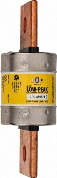 Cooper Bussmann - 300 VDC & 600 VAC, 450 Amp, Time Delay General Purpose Fuse - Bolt-on Mount, 203.2mm OAL, 100 at DC, 300 at AC (RMS) kA Rating, 2-19/32" Diam - A1 Tooling