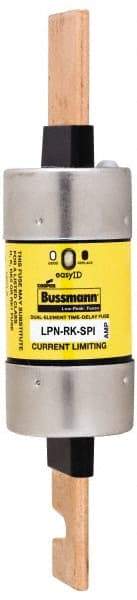 Cooper Bussmann - 250 VAC/VDC, 300 Amp, Time Delay General Purpose Fuse - Bolt-on Mount, 8-5/8" OAL, 100 at DC, 300 at AC (RMS) kA Rating, 2-3/8" Diam - A1 Tooling