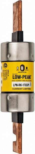 Cooper Bussmann - 250 VAC/VDC, 175 Amp, Time Delay General Purpose Fuse - Bolt-on Mount, 7-1/8" OAL, 100 at DC, 300 at AC (RMS) kA Rating, 1-19/32" Diam - A1 Tooling