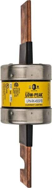 Cooper Bussmann - 250 VAC/VDC, 450 Amp, Time Delay General Purpose Fuse - Bolt-on Mount, 10-3/8" OAL, 100 at DC, 300 at AC (RMS) kA Rating, 2-7/8" Diam - A1 Tooling