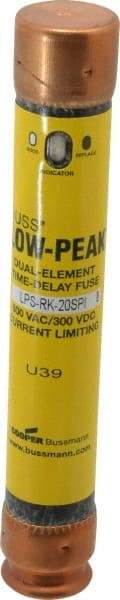 Cooper Bussmann - 300 VDC, 600 VAC, 20 Amp, Time Delay General Purpose Fuse - Fuse Holder Mount, 127mm OAL, 100 at DC, 300 at AC (RMS) kA Rating, 13/16" Diam - A1 Tooling