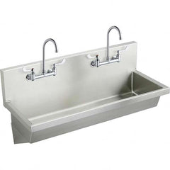 ELKAY - Stainless Steel Sinks Type: (2) Person Wash-Station w/Manual Faucet Outside Length: 48 (Inch) - A1 Tooling