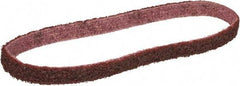 3M - 3/8" Wide x 13" OAL, Aluminum Oxide Abrasive Belt - Aluminum Oxide, Medium, Nonwoven, Series SC-BS - A1 Tooling