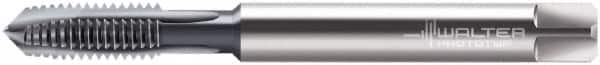 Walter-Prototyp - M4.5x0.75 Metric, 3 Flute, Bright Finish, Powdered Metal Spiral Point Tap - Plug Chamfer, Right Hand Thread, 70mm OAL, 13mm Thread Length, 6mm Shank Diam, 6HX Class of Fit, Series 202161 - Exact Industrial Supply