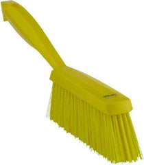 Vikan - 14" OAL, Polyester Staple Set Bench Brush - 2" Bristle Length, 6-3/8" Long Head, Yellow - A1 Tooling