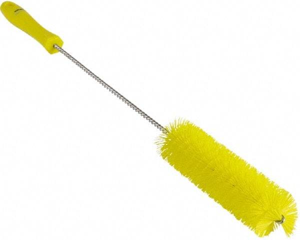 Vikan - 1-5/8" Diam Polyester Valve Brush - 19-5/8" OAL, 5-5/8" Head Length, Polypropylene & Stainless Steel Handle - A1 Tooling