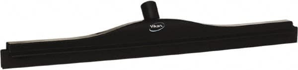 Vikan - 24" Rubber Blade Floor Squeegee - Double Edge, Black, Plastic Holder - A1 Tooling