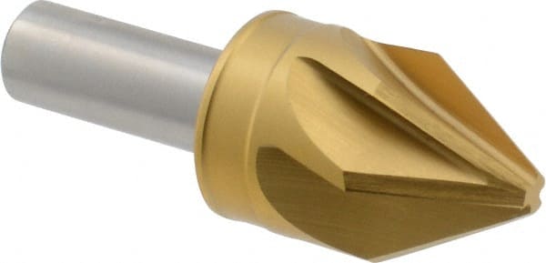 M.A. Ford - 1" Head Diam, 1/2" Shank Diam, 6 Flute 60° High Speed Steel Countersink - A1 Tooling