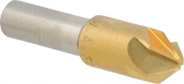 M.A. Ford - 1/2" Head Diam, 3/8" Shank Diam, 6 Flute 82° High Speed Steel Countersink - A1 Tooling