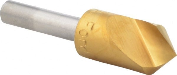 M.A. Ford - 1/2" Head Diam, 1/4" Shank Diam, 1 Flute 90° High Speed Steel Countersink - A1 Tooling