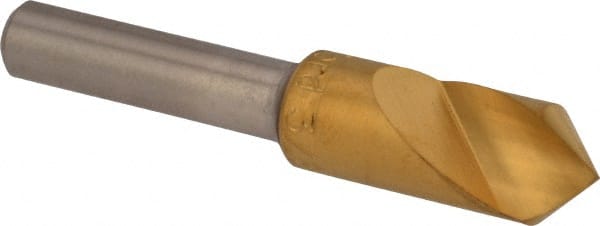 M.A. Ford - 3/8" Head Diam, 1/4" Shank Diam, 1 Flute 90° High Speed Steel Countersink - A1 Tooling