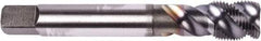 Union Butterfield - M6x1.00 Metric Coarse 3 Flute 6H Modified Bottoming Spiral Flute Tap - Powdered Metal, TiCN Finish, 80mm OAL, Right Hand Flute, Right Hand Thread, Series 1679 - A1 Tooling