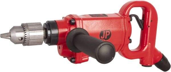 PRO-SOURCE - 1/2" Keyed Chuck - D-Handle with Side Handle, 1,200 RPM, 2.36 LPS, 5 CFM, 1 hp, 90 psi - A1 Tooling