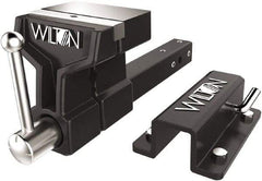 Wilton - 6" Jaw Width x 5-3/4" Jaw Opening Capacity, 5" Throat Depth, Bench & Pipe Combination Vise - 3/4 to 3" Pipe Capacity, Stationary Base, Bolt Down Attachment, Ductile Iron - A1 Tooling