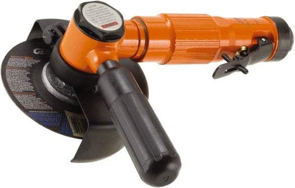 Dotco - 2" Wheel Diam, 13,500 RPM, Pneumatic Cutoff & Cutoff-Grinder Tool - Right Angle Handle, 1/4" Inlet - A1 Tooling