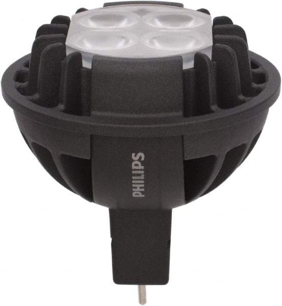 Philips - 7 Watt LED Commercial/Industrial 2 Pin Lamp - 3,000°K Color Temp, 370 Lumens, 12 Volts, Dimmable, MRC16, 35,000 hr Avg Life - A1 Tooling