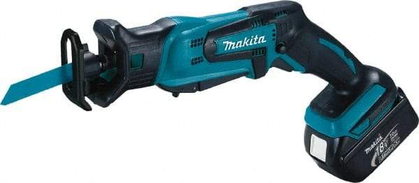 Makita - 18V, 0 to 3,000 SPM, Cordless Reciprocating Saw - 1/2" Stroke Length, 16" Saw Length, 2 Lithium-Ion Batteries Included - A1 Tooling