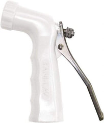 SANI-LAV - 3/4" Pipe, Insulated, Grade 3 Zinc Adjustable Spray Pattern Nozzle - White, 3/4 GHT Connection, 6.5 Gal per min at 100 psi, 3/4 GHT, 3/4" Orifice Diam, For Use With Water - A1 Tooling