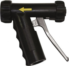 SANI-LAV - 3/4" Pipe, Insulated, Grade 304 Stainless Steel Adjustable Spray Pattern Nozzle - Black, 3/4 GHT Connection, 7 Gal per min at 100 psi, 3/4 GHT, 3/4" Orifice Diam, For Use With Water - A1 Tooling