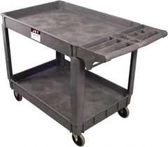 Jet - 550 Lb Capacity, 17" Wide x 39-3/4" Long x 33-1/2" High Standard Utility Cart - 2 Shelf, Plastic - A1 Tooling