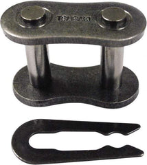 U.S. Tsubaki - 3/4" Pitch, Spring Type Roller Chain Connecting Link - For Use with British Standard Single Strand Chain - A1 Tooling