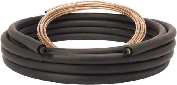 Mueller Industries - 35' Long, LL - 1/4, SL - 1/2" OD, Copper Refrigeration Tube - LL - .030, SL - .032" Wall Thickness, 9.03 Lb per Coil - A1 Tooling