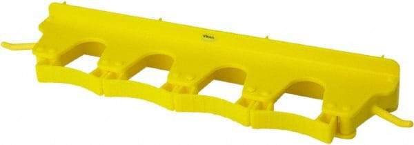 Vikan - 22 Lb Capacity, 3-5/32" Projection, Polypropylene/Rubber Wall Strip Organizer - 15-1/2" OAL - A1 Tooling