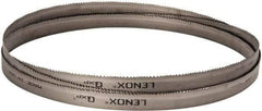 Lenox - 5 to 8 TPI, 12' 10" Long x 1" Wide x 0.035" Thick, Welded Band Saw Blade - Bi-Metal, Toothed Edge, Raker Tooth Set, Flexible Back, Contour Cutting - A1 Tooling