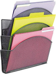 Safco - Black Document Organizer - Steel, Mesh - A1 Tooling