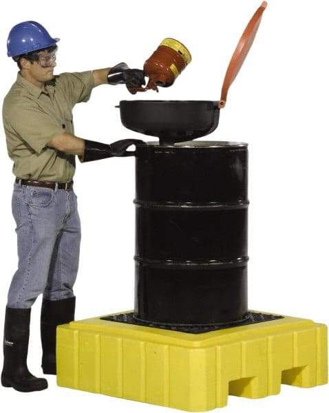 UltraTech - 62 Gal Sump, 800 Lb Capacity, 1 Drum, Polyethylene Spill Deck or Pallet - 40" Long x 40" Wide x 12" High, Liftable Fork, Drain Included, Low Profile, 1 Tank Drum Configuration - A1 Tooling