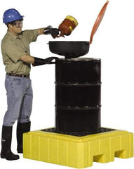 UltraTech - 62 Gal Sump, 800 Lb Capacity, 1 Drum, Polyethylene Spill Deck or Pallet - 40" Long x 40" Wide x 12" High, Liftable Fork, Drain Included, Low Profile, 1 Tank Drum Configuration - A1 Tooling