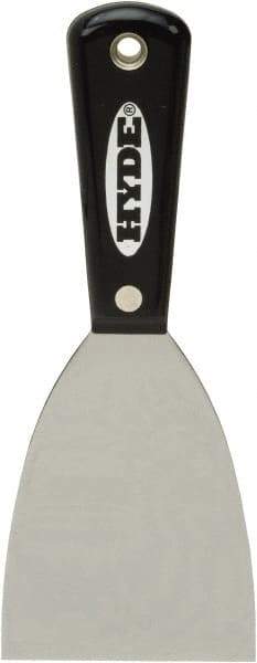 Hyde Tools - Flexible High Carbon Steel 1-Edge Scraper - 3" Blade Width, Nylon Handle - A1 Tooling