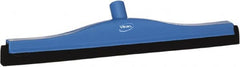 Vikan - 20" Foam Rubber Blade Bench Squeegee - Double Edge, Blue, Plastic Holder - A1 Tooling