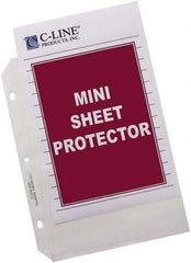 C-LINE - 50 Piece Clear Sheet Protectors-Envelopes - 8.719" High x 6-3/8" Wide - A1 Tooling