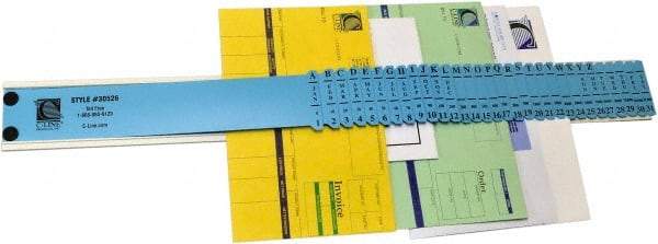 C-LINE - 23-1/2 x 2-1/2 x 5/8", Letter Size, Blue, Indexed Sorters - Has Index Tabs, 1 per Box - A1 Tooling