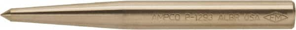 Ampco - 1/2" Nonsparking Center Punch - 5" OAL, Nickel Aluminum Bronze - A1 Tooling