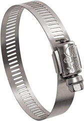 IDEAL TRIDON - SAE Size 24, 1 to 2" Diam, Stainless Steel Worm Drive Clamp - 1/2" Wide, Material Grade 201, Series Contractor - A1 Tooling