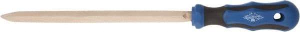 Ampco - Stiff Aluminum Bronze Alloy Straight Scraper - 1" Blade Width x 8" Blade Length, Soft Grip Handle - A1 Tooling