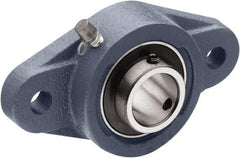 Tritan - 2-3/16" ID, 8.82" OAL x 2.3" OAH 2-Bolt Flange - 6,564 Lb Static Cap, 9,779 Lb Dyn Cap, 7.24" Btw Mnt Hole Ctrs, 0.71" Base-to-Ctr Ht, Cast Iron/Steel - A1 Tooling