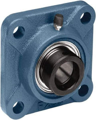 Tritan - 2" ID, 5.12" OAL x 2.6" OAH 4-Bolt Flange - 5,216 Lb Static Cap, 7,868 Lb Dyn Cap, 4.37" Btw Mnt Hole Ctrs, 1.1" Base-to-Ctr Ht, Cast Iron/Steel - A1 Tooling